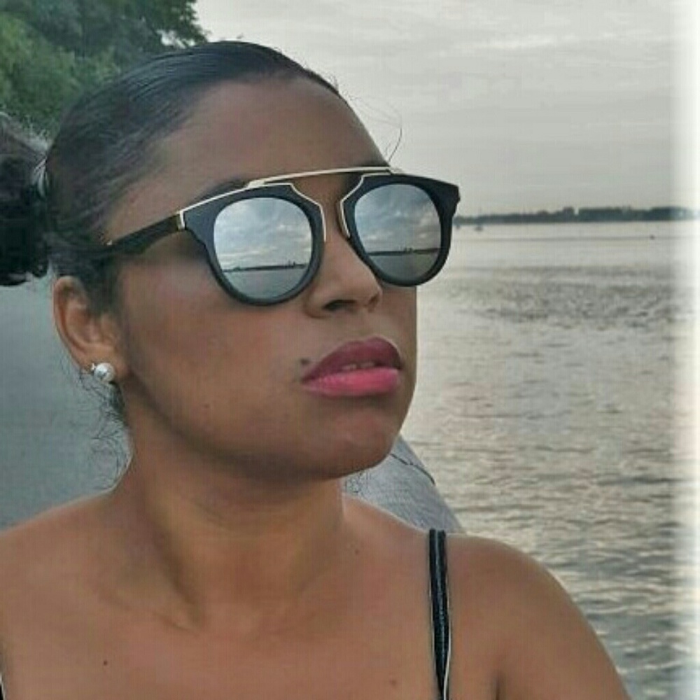 Round frame vintage Style woman Fashion Sunglasses - Picture 3 of 3